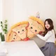 thumbnail image 2 of Juguete de Pizza de peluche suave, almohada con forma de comida emulativa única, cojín de siesta para sofá y coche, 45/55/65cm2052, 2 of 5