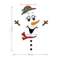 thumbnail image 3 of LEFTHIGH Home Christmas Snowman Expression Magnetic Refrigerator Sticker Holiday Decoration DIY Garage Door Wall Sticker Home Decor, 3 of 5