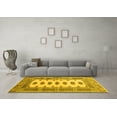 thumbnail image 3 of Ahgly Company Machine Washable Indoor Rectangle Southwestern Yellow Country Area Rugs, 2' x 5', 3 of 4