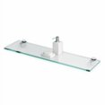thumbnail image 1 of Fab Glass And Mirror Rectangle Shelf Glass Shelves, 8"" X 18"", Clear, 1 of 1