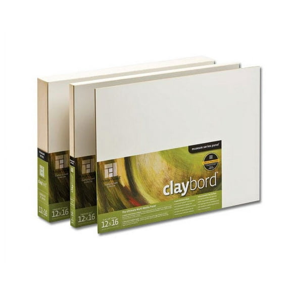 Ampersand Claybord - 12" x 24", 2" Deep Cradled