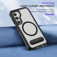 thumbnail image 7 of Decase Magnetic case for Samsung Galaxy S23 FE Case,Built-in Kickstand,Compatible with Mag-Safe, Dual-Layer Protection Military Grade Protective Phone Case for Samsung Galaxy S23 FE,Black+Clear, 7 of 7