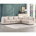 thumbnail image 5 of JONPONY Storage Ottoman for Modular Sectional Sofa, Beige, 5 of 13