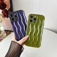 thumbnail image 3 of Compatible for iPhone Case,Water Ripple Pattern Curly Wave Frame Soft Phone Case, 3 of 6
