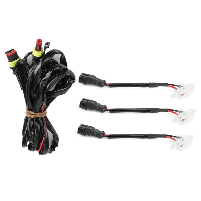 Luz de Rejilla de Coche ANGGREK 3 Uds. Con Arnés para Ford F-150 Raptor 2010-2014 2017 en adelante