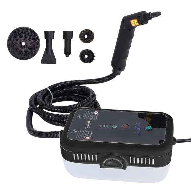 M Buder Limpiador de Vapor Portátil 1600W 105°C Negro Enchufe EE. UU.