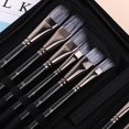 thumbnail image 4 of Art Paint Brushes Set for for Watercolor, Acrylic, Oil- 15 Different Sizes for Artists, Adults & Kids, Contains Premium Nylon Hairs-Free Art Knife and Sponge, White, 4 of 7