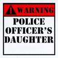thumbnail image 2 of CafePress - Warning Police Officers Daughter Body Suit - Baby Light Bodysuit, Size Newborn - 24 Months, 2 of 4