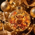 thumbnail image 7 of 2026 Christmas Home Party Decoration Fall Ornament Forest Wildlife In Glass Ball Hanging Ornament Pumpkin Maple Leaf Thanksgiving Christmas Tree Decor Christmas Celebration Party Supplies, 7 of 7