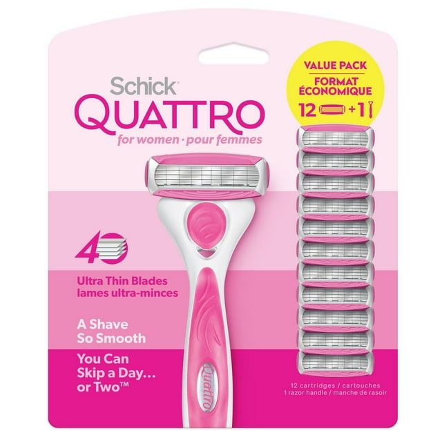 Schick Quattro For Women Razor System Value Pack