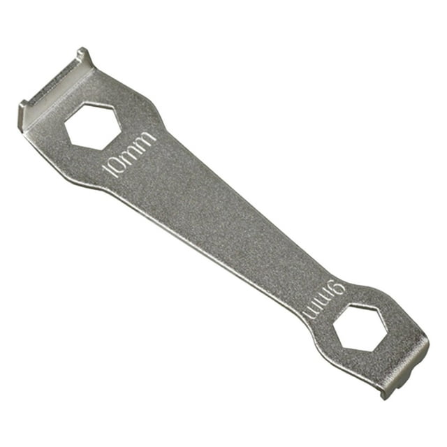Llave de tuerca de plato de bicicleta de doble extremo, de acero aleado, para bicicletas plegables. Llave de bielas de alta resistencia. Herramienta