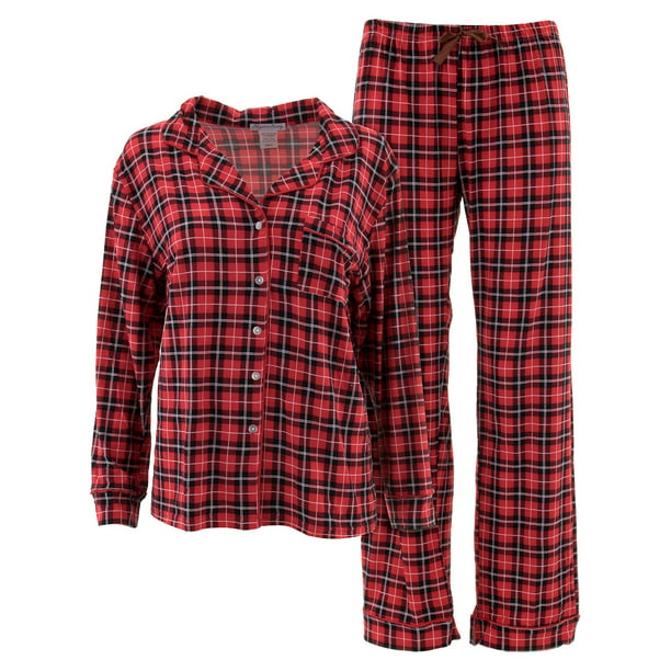 Elegant Emily - Elegant Emily Juniors Red Black Plaid Pajamas - Walmart ...