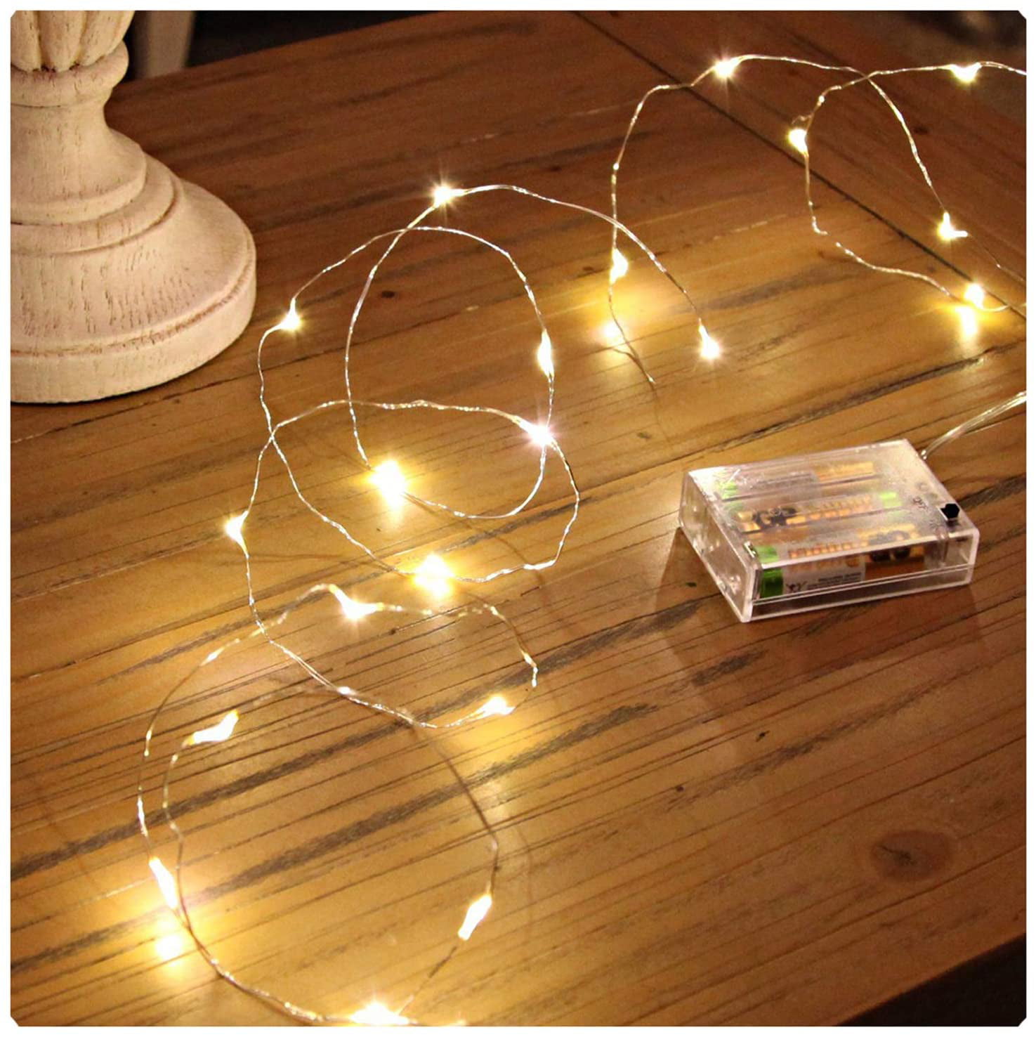 5M Led String Lights Mini Battery Powered Copper Wire Starry Fairy Lights for Bedroom Parties Wedding Christmas