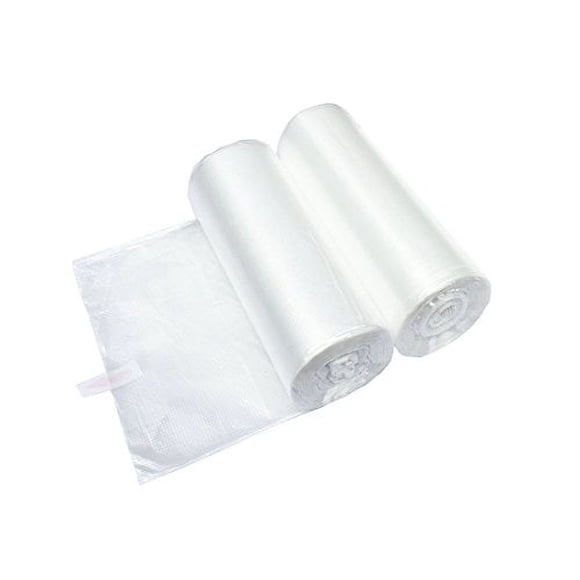 2 Gallon Small Plastic Trash Bags, 7.5 Liters Clear Wastebasket Liners Garbage Bags for Home, Office, Bathroom, 100 Counts