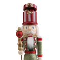 thumbnail image 4 of New Large Wood Soldier Drummer Santa Clause Nutcracker Home Decorative, 4 of 8