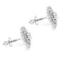 thumbnail image 2 of Pompeii3 1Ct TW Diamond Halo Studs Screw Back Earrings White Gold 10.2MM IGI Certified, 2 of 4