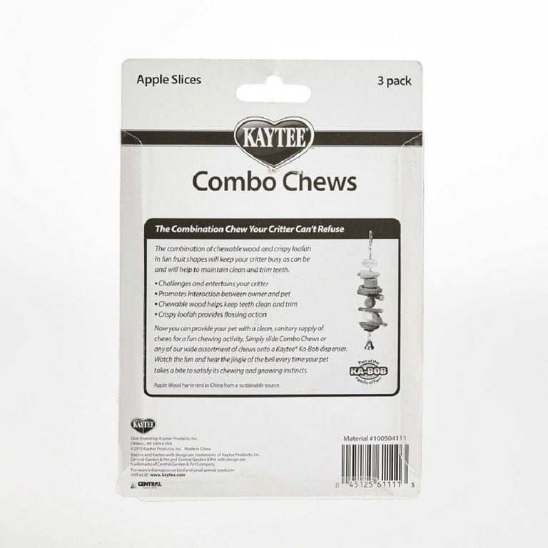 KAYTEE COMBO CHEWS APPLE SLICES KAYTEE COMBO CHEWS APPLE SLICES