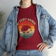 thumbnail image 3 of Vintage Retro Sunset Hedgehog My Spirit Animal T-shirt, 3 of 3