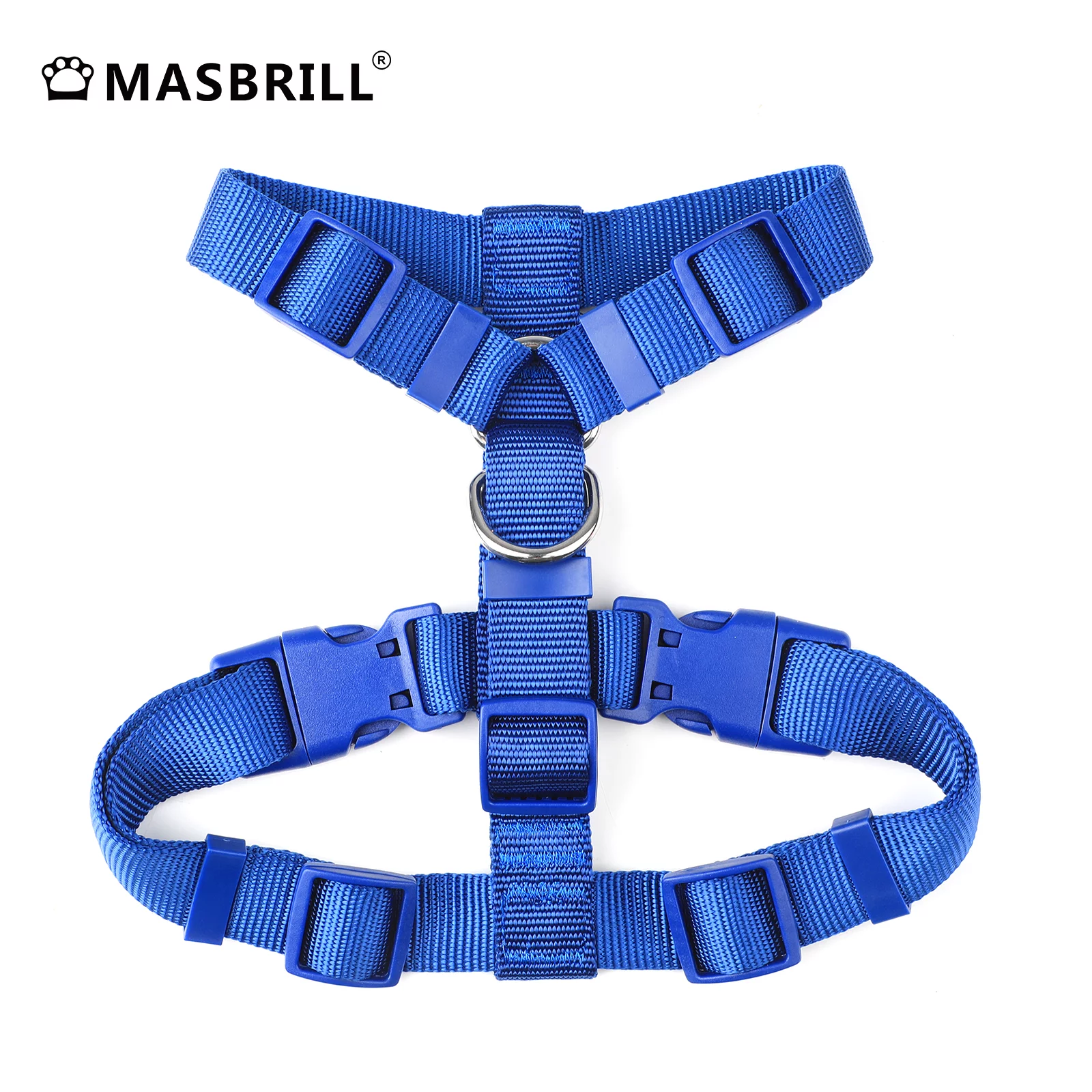 MASBRILL No Pull Dog Harness Soft Basic Nylon Adjustable Dog Vest Easy