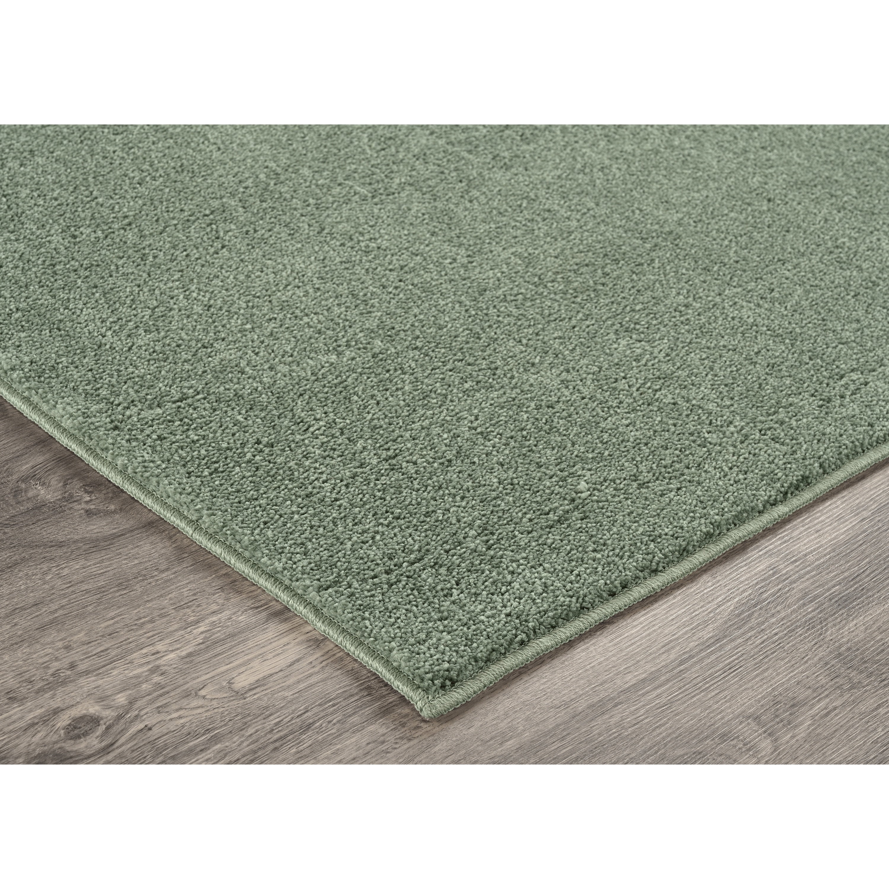 Garland Rug Palmer Plush Washable Deep Fern Indoor Runner Rug, 2' x 6'