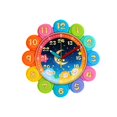 thumbnail image 3 of predolo Creative Wall Clock for Kids Educational Analog Learning Clock Silent Decorative Colorful, 3 of 8