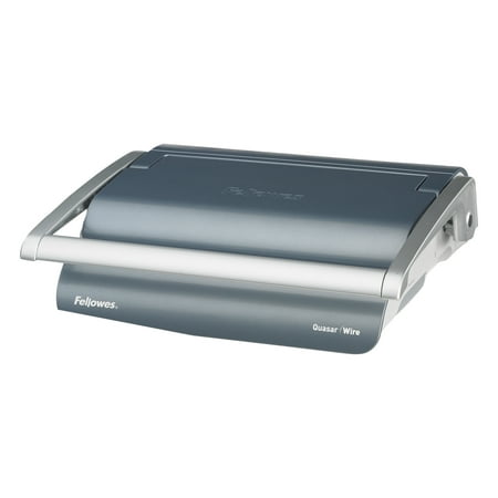 Manual Wire Binding Machine - Fellowes Quasar Manual Wire Binding Machine, 18 1/8 x 15 3/8 x 5 1/8, Metallic Gray -FEL5217401