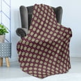 thumbnail image 4 of Floral Soft Flannel Fleece Throw Blanket, Hand Drawn Flourishing Nature Illustration with Petals and Dots Geometric, Cozy Plush for Indoor and Outdoor Use, 50" x 70", Multicolor, by Ambesonne, 4 of 5