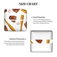 thumbnail image 5 of Lsque Baseball Sport Printed Tissue Box Cover Holder, Facial Paper Organizer Dispenser,Square with Bottom Belt, PVC Leather Decorative Organizer, 5 of 8