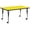 Yellow, variant on Emma + Oliver Mobile 30x72 Oak HP Laminate Preschool Activity Table