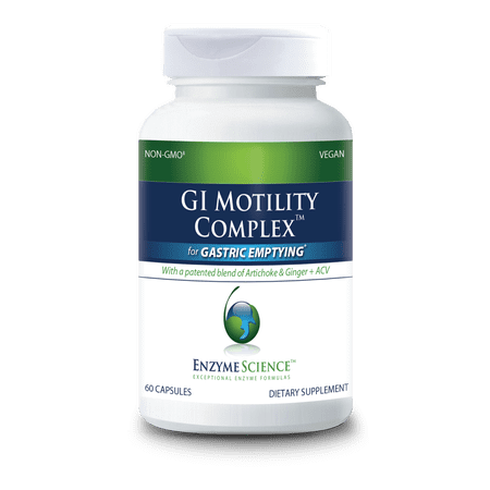 Enzyme Science GI Motility Complex™, 60 Capsules – All-Natural Digestive Enzyme Support – Gut Health Supplement – Supports Gastrointestinal Motility and Transport – Aids Small Bowel and Stomach*
