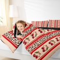 thumbnail image 3 of Manfei Cute Cherry Queen Comforter Set,Brown Leopard Print Comforter Sets Queen,Black Reversible,3pcs,1 Comforter and 2 Pillowcases, 3 of 7