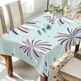 thumbnail image 4 of Coolnut Independence Day Rectangle Tablecloth Spill-Proof Polyester Table Cloth Table Cover for Kitchen Dining Picnic Holiday Party Decoration,54"x54", 4 of 7