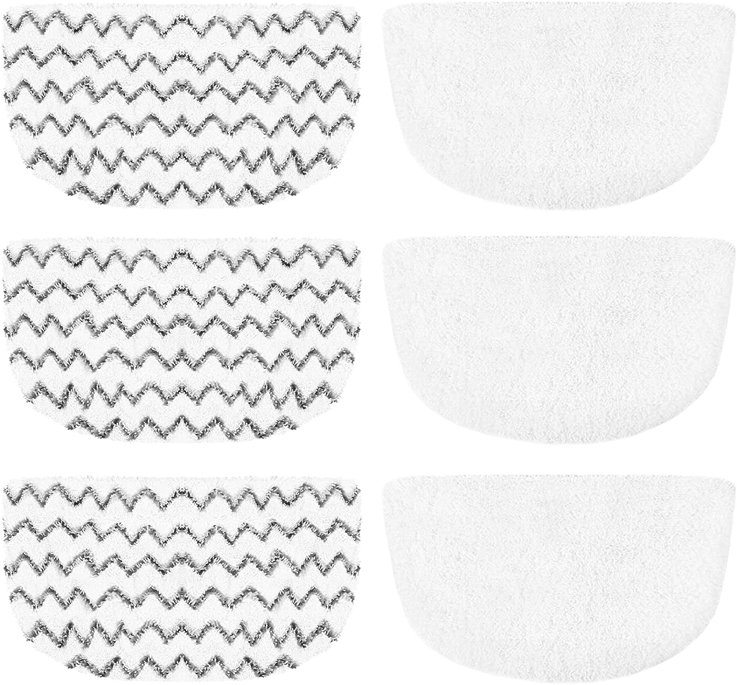 6 Pack Washable Steam Mop Pads Replacement for Bissell Powerfresh 1940