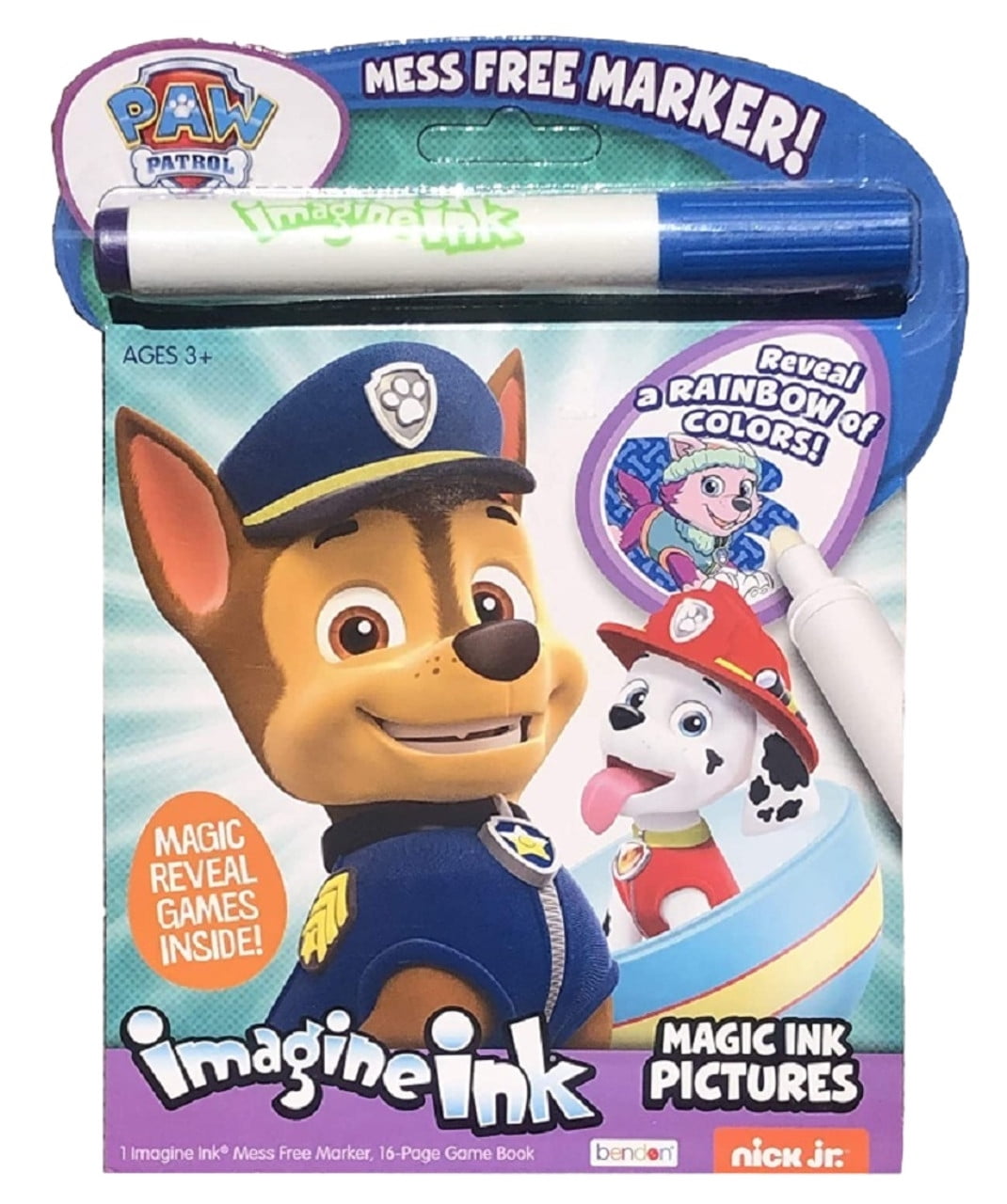 Paw Patrol Imagine Ink Coloring Book w 16 Pages for Kids - Walmart.com