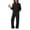 Black, variant on Women Suits 2 Piece Set with Pockets Trendy Lapel Button Long Sleeve Top & Elastic Waistband Wide Leg Pants Suit Casual Solid Color Sweatshirt Sets Fashion Sweat Suits for Womens Pink M
