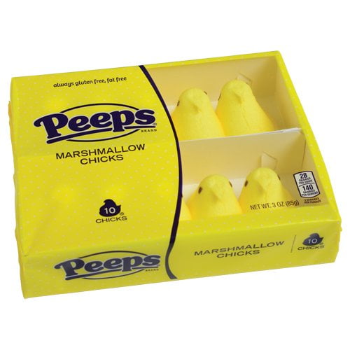 Marshmallow Peeps Yellow Chicks (Pack of 4)