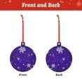 thumbnail image 2 of Zufioo Dark Purple Snowflakes Print Large Acrylic Christmas Ornaments, Suitable for Christmas Tree Christmas Holiday Party Pendant Decorations-Round Shape, 2 of 7