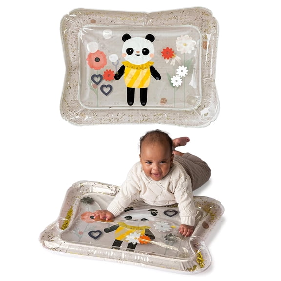 Taf Toys Tummy Time Water Mat for Babies - Stimulating Baby Water Play mat, Tummy Time Sensory Mat with Floating Toys -  Tummy Time Play Mat, Premium Water Mat for Babies, Infant Toys (Panda Bloom)