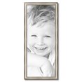 thumbnail image 2 of ArtToFrames 15" x 37" Antique Silver Panel Picture Frame, 15x37 inch Silver Wood Poster Frame (WOM-4760), 2 of 7