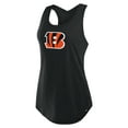 thumbnail image 2 of Women's Fanatics Black Cincinnati Bengals Iron Fan Tank Top, 2 of 5