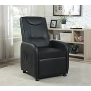 ViscoLogic REVIVE Folding Gaming Faux Leather inclinable manuellement Salon Chaise Canapé Fauteuil inclinable (noir)