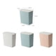 thumbnail image 3 of Cubo de basura de plástico para escritorio, mini cubo de basura de plástico con tapa (blanco), 3 of 6