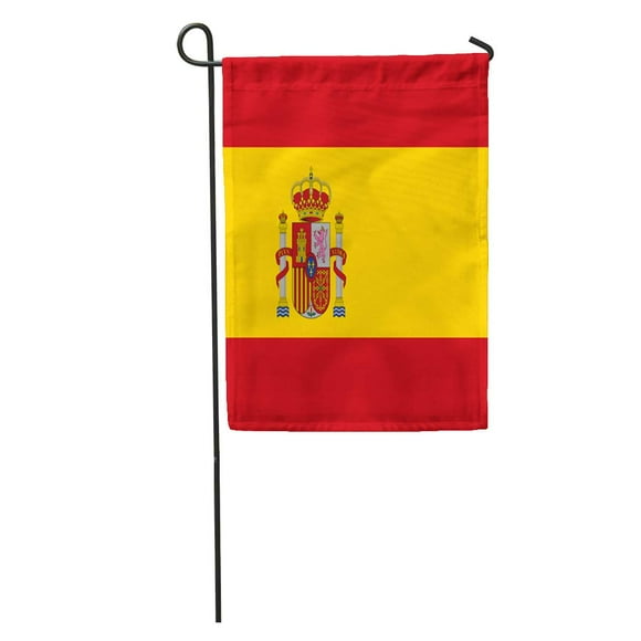 NUDECOR Red Spanish Flag of Spain Arms Accurate Dimensions Proportions and Colors Yellow Official Garden Flag Decorative Flag House Banner 28x40 inch
