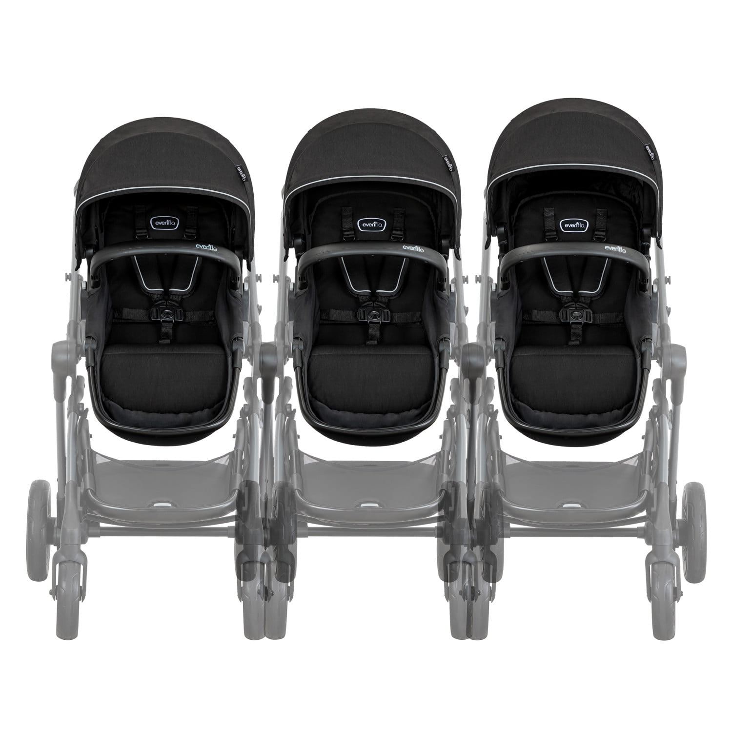 Evenflo Pivot Xpand Modular Travel System with LiteMax™ Infant Car Seat, Ayrshire Black