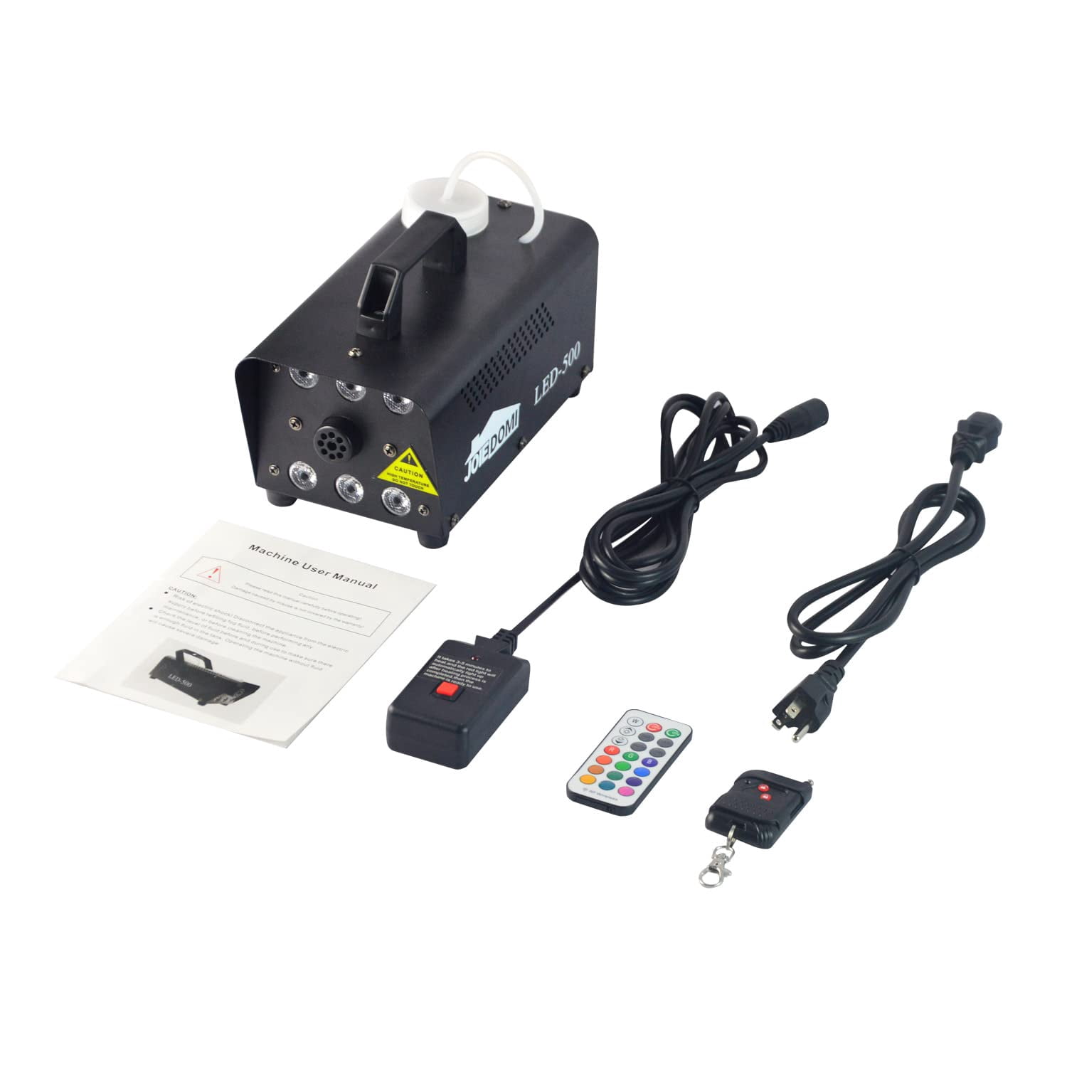 Joyfy Halloween Fog Machine,500W Outdoor Smoke Machine with 13 Colorful LED Lights & Wireless Remote Control for Wedding,Halloween,Party (Not Included Atomized Liquid)