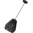 thumbnail image 1 of UPGRATOR Hanging Lamp Shade Wicker Lamp Shade Black Metal Decoration 1Set, 1 of 7