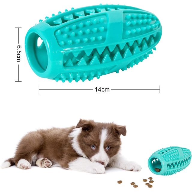 Tal 1 juguete para masticar perros, juguete para morder perros, cepillo de dientes para perros, juguete interactivo, duradero y seguro (azul claro) ZefeiWu 9024735254645
