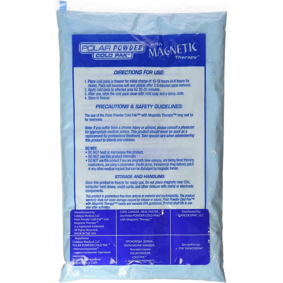 COLDPAK1 Reusable Cold Pak with Magnetic Therapy for Pain Relief