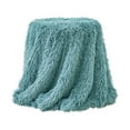 thumbnail image 2 of EGYMEN Soft Microfiber Polyester Throw, 32"x47" Cozy Fuzzy Sofa Blanket, Warm Bed Tail Blanket, Elegant Decorative Couch Cover, 2 of 6