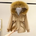 thumbnail image 4 of Chaqueta de algodón versátil de felpa para mujer, versión coreana, chaqueta corta de algodón, chaqueta suelta, chaqueta de algodón, 4 of 5